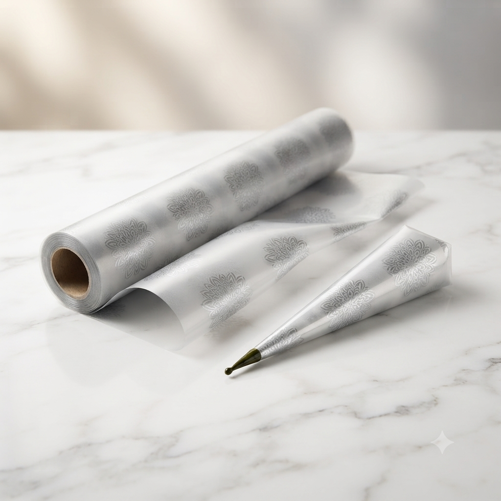 Silver Frozen Cellophane Sheets Premium Frozen Cellophane Sheets