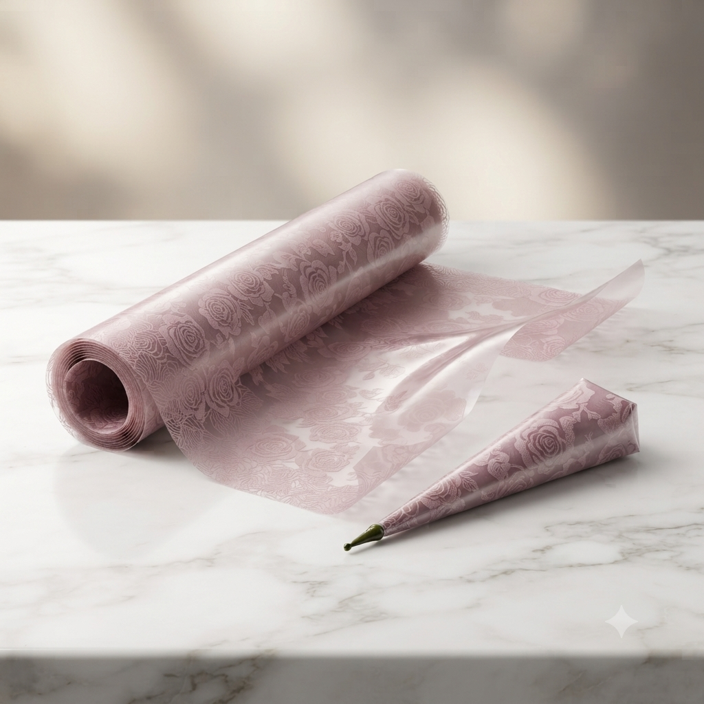 Pink Frozen Cellophane Sheets Premium Frozen Cellophane Sheets