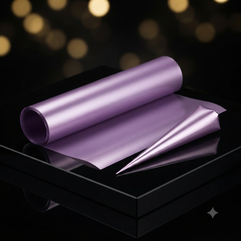 Lavender Metallic Cellophane Sheets Premium Metallic Cellophane Sheets