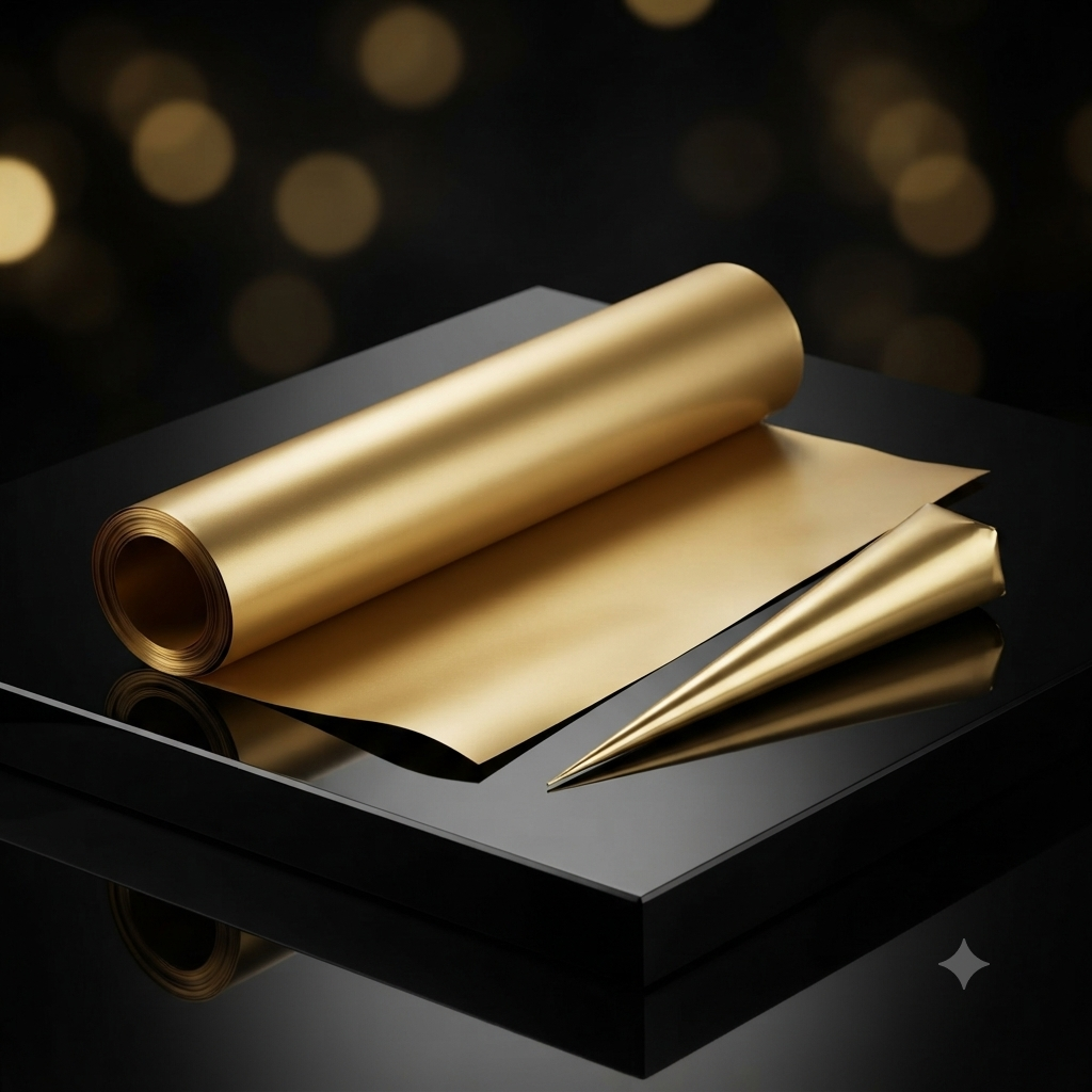 Golden Metallic Cellophane Sheets Premium Metallic Cellophane Sheets