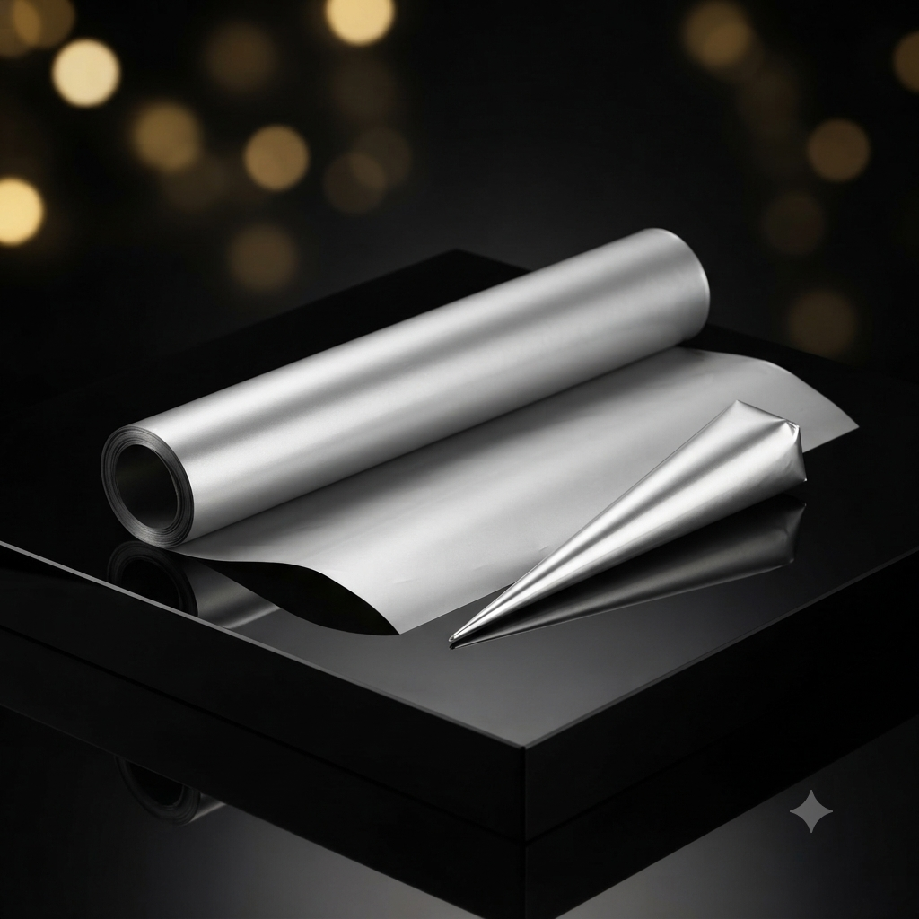Silver Metallic Cellophane Sheets Premium Metallic Cellophane Sheets