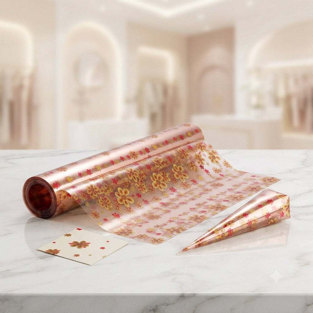 1 Printed Transparent Cellophane Sheets
